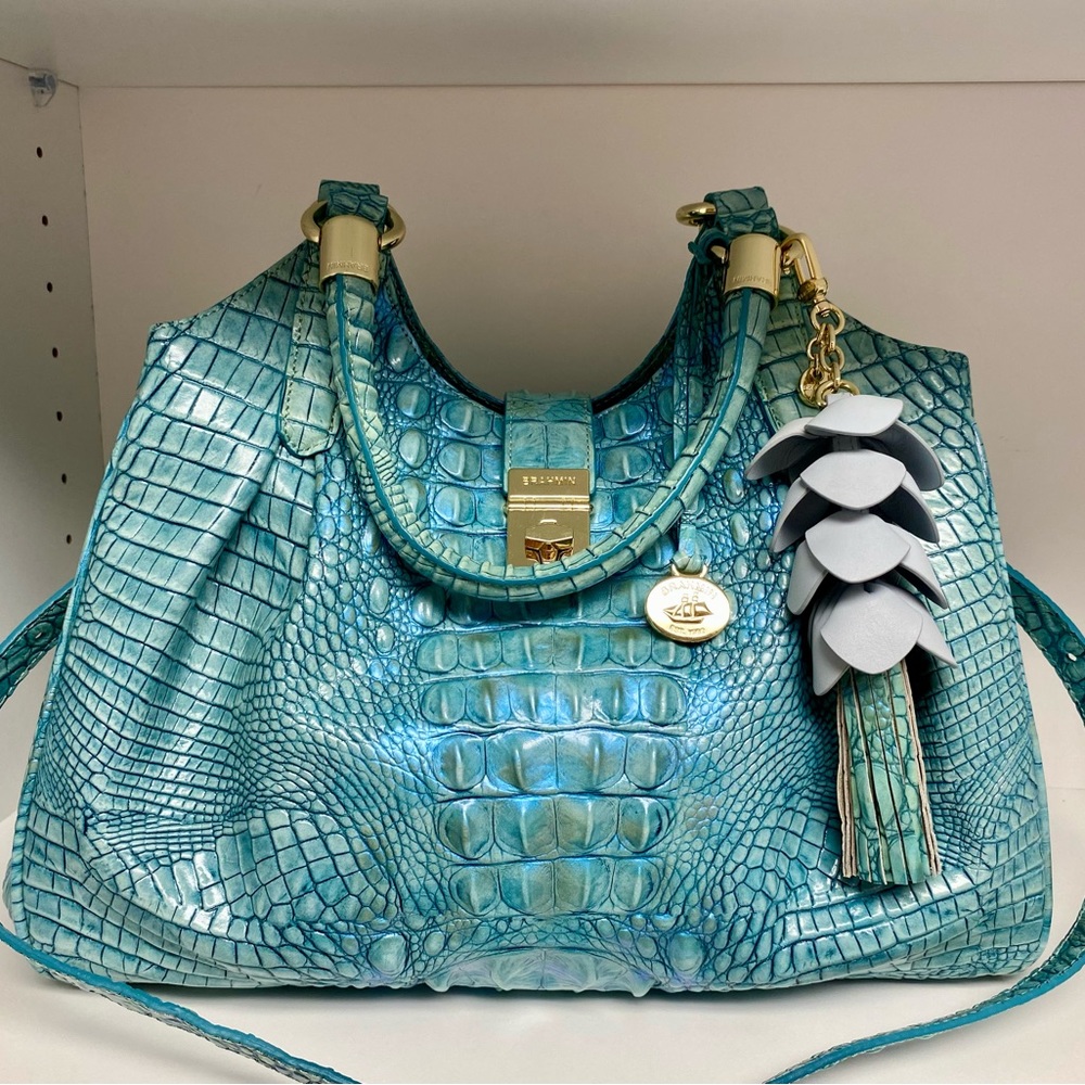 Brahmin Elisa and Orange Blossom Tassel in Astral